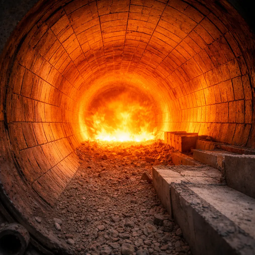 Vuurvaste isolatiematerialen in industriële oven voor hoge temperaturen