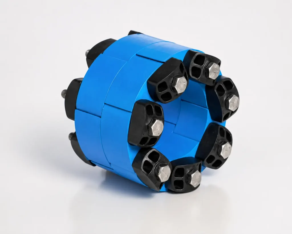 Modulaire Link-Seal afdichting voor het afdichten van leidingdoorvoeren in industriële installaties en betonconstructies.