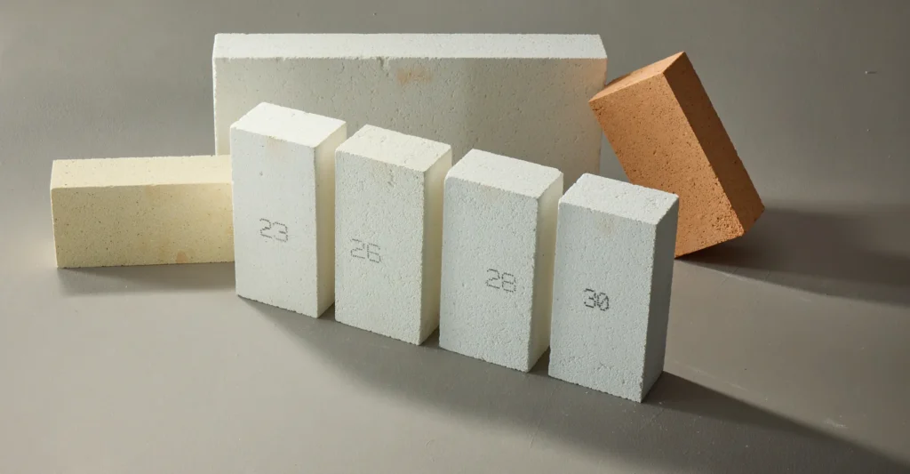 Vuurvaste betonstenen en prefab componenten voor thermische isolatie en bescherming van industriële ovens en installaties.